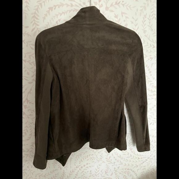 EUC BB Dakota Suede Jacket - XS Olive Green Open Cardigan - Picture 4 of 5